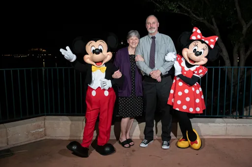 the Gunderson family, Mickey, and Minnie